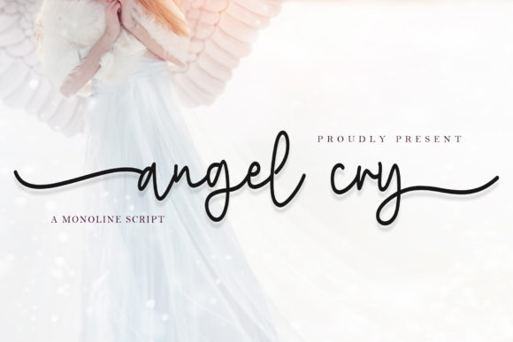 Angel Cry: A Premium Script Font for Digital Creators