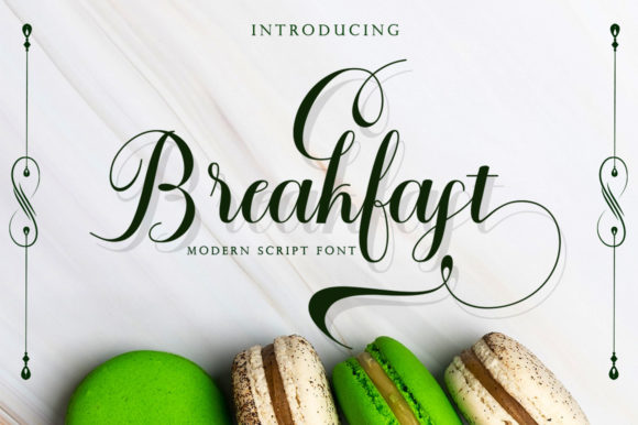 Breakfast: A Font for Elegant Craft Projects