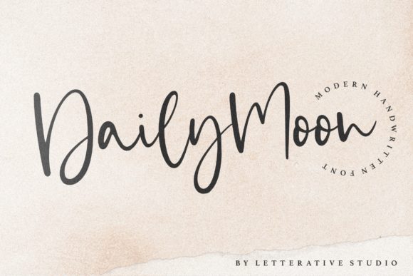 Daily Moon: A Dreamy Script Font for Digital Brands