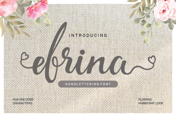 Efrina: A Delicate Handwritten Font for Branding Projects
