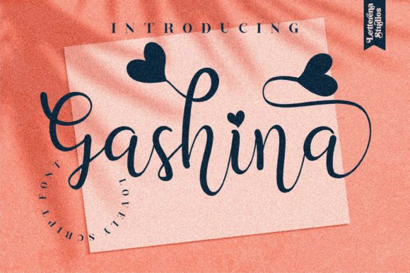 Gashina: A Romantic Script Font for Editorial Storytelling
