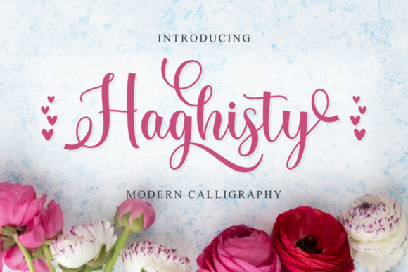 Haghisty: A Magical Script Font for Branding Projects