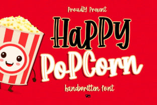 Happy Popcorn: A Handwritten Font for Branding Projects