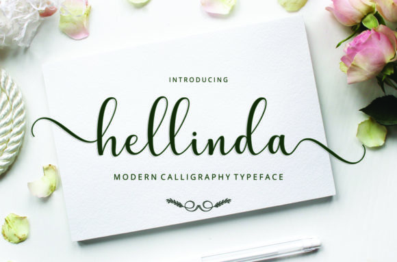 Hellinda: A Delicate Script Font for Editorial Mood