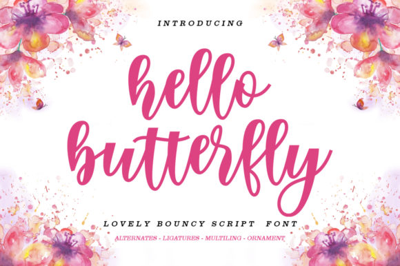 Hello Butterfly: A Romantic Script Font for Personal Branding