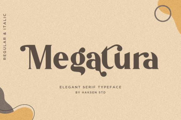 Megatura: A Bold and Elegant Font for Creative Product Makers