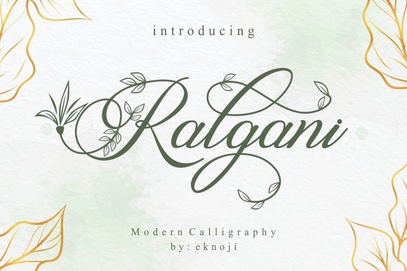 Ralgani: The Romantic Handwritten Font for Your Crafts and Products
