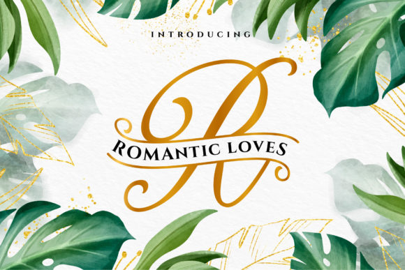 Romantic Loves Monogram: A Delicate Script Font for Digital Design