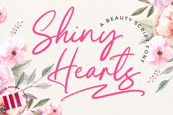 Shiny Hearts: The Handwritten Font for Digital Elegance