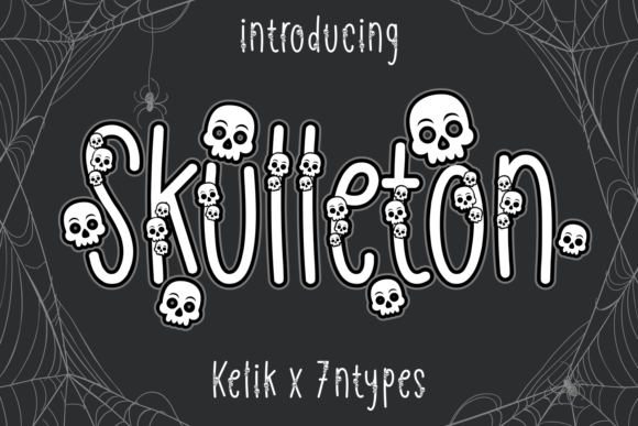 Skulleton: A Spooky Decorative Font for Web Design