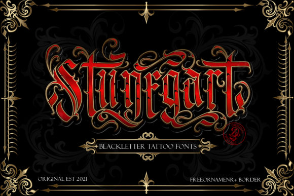Stunegart: A Vintage Blackletter Font for Branding Projects