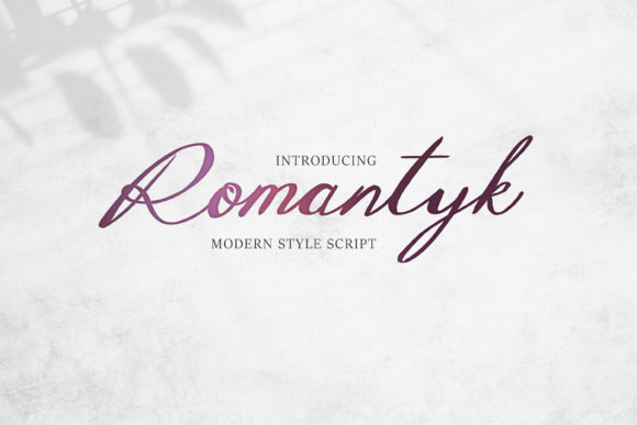 The Romantyk Font for Modern Small Business Branding
