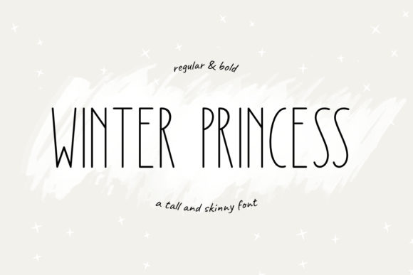The Winter Princess Font for Crafters and Product Labels