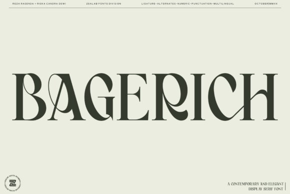 Using Bagerich: An Elegant Serif Font for Brand Design