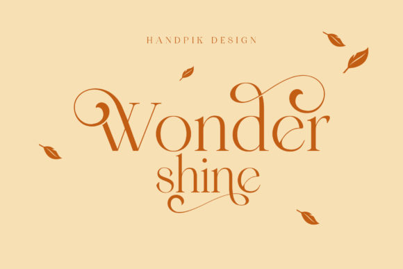 Wonder Shine: An Elegant Serif Font for Branding